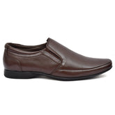 Stylish brown leather slip-on shoes from Country Maddox.